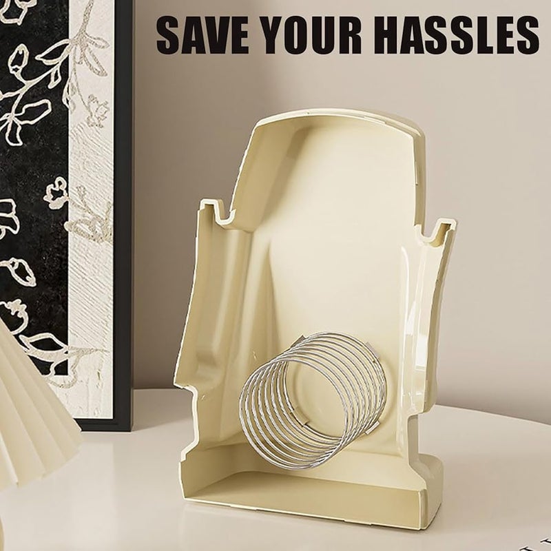 White Easter Island Statue Tissue Box Holder with Sunglasses Rack for Living Room Bathroom Office - Image 4